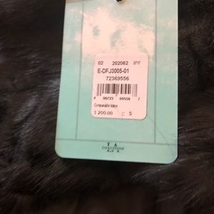 Faux fur leather trim.